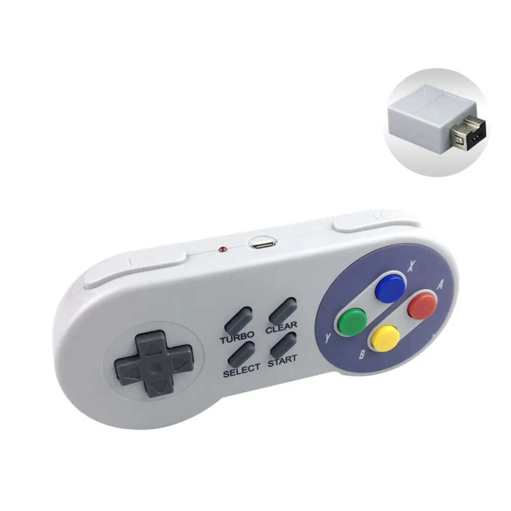 2 4G USB Беспроводной контроллер геймпад для супер nasud NES SNES Классические мини