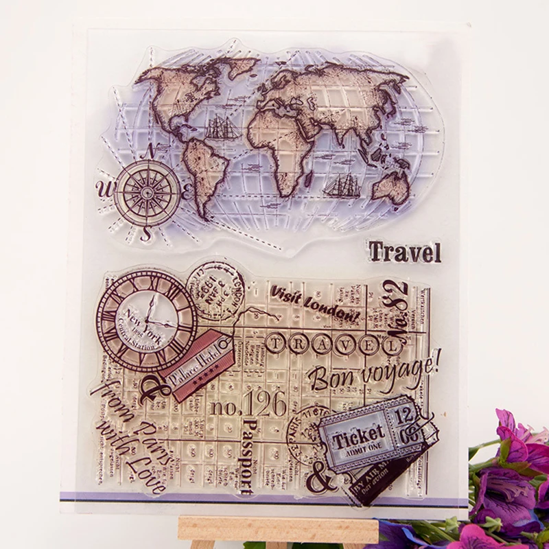 Year and month calendar Clear Stamps Silicone Scrapbooking Craft Card Photo Album Decorative DIY Christmas Thanksgiving Gifts | Канцтовары