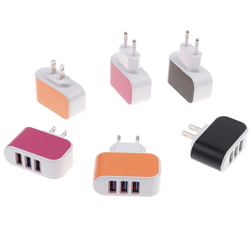 3 Порты и разъёмы usb хаб 5V 1.3A Зарядное устройство адаптер EU/US Стандартный 110 240V