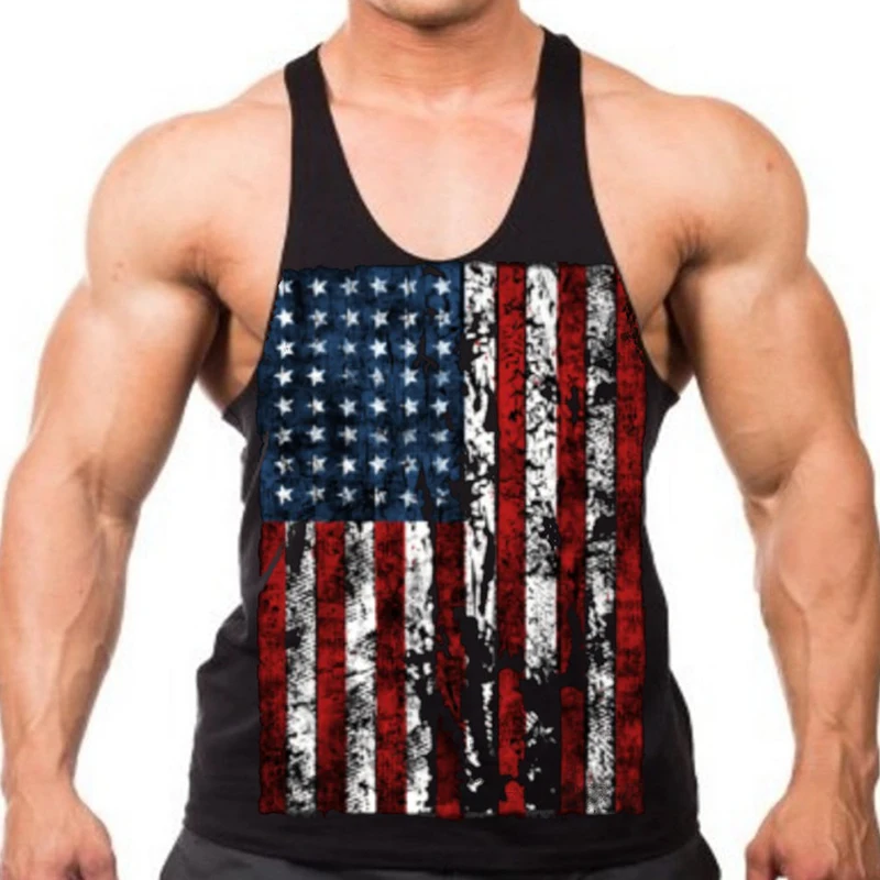 Майка мужская с 3D принтом 2018|bodybuilding top|top mentop tank men |