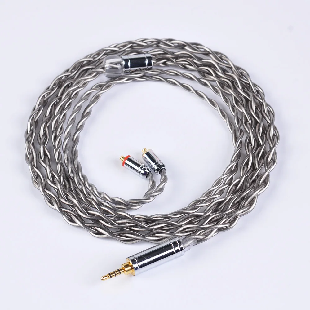 4 акции один Кристалл Медь MMCX кабель для Shure SE215 SE535 наушники 3 5 мм IPhone Xiaomi 2 Баланс