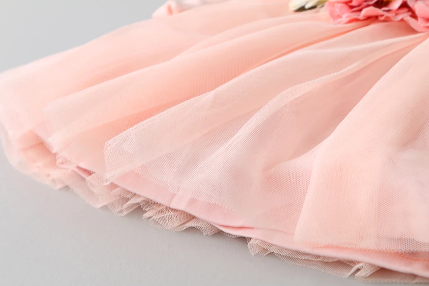 Новые Новорожденных Девочек Розовый Большой Цветочный С Длинным Рукавом Бутик