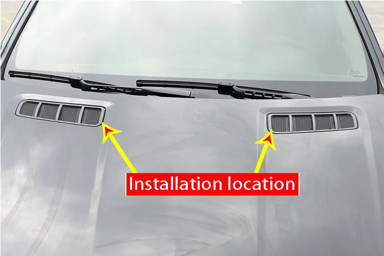 2шт углеродное волокно ABS хромированный корпус крыши двигателя Обшивка Рамы для