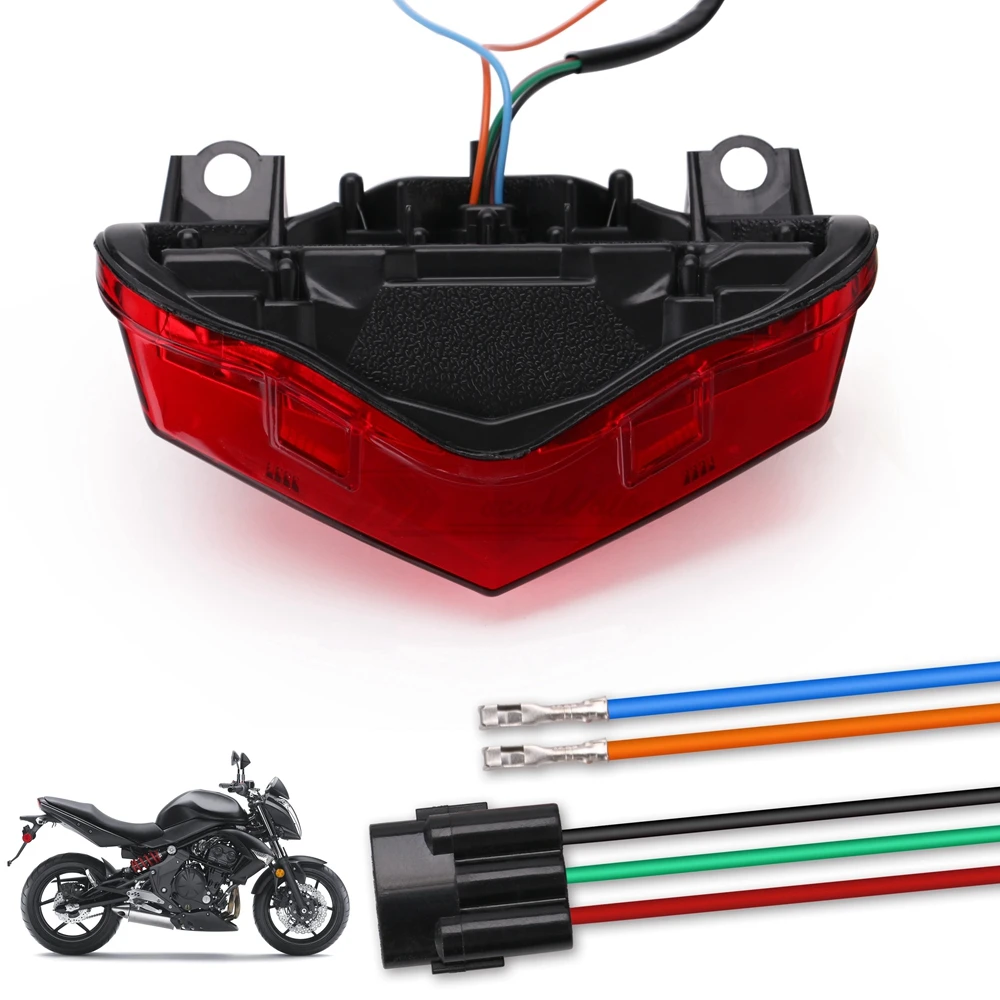 

Motorcycle Led Light Rear Tail Light Brake Turn Signals Integrated For Kawasaki Er6N Er6F Ninja 650 Ex650 2012-2016