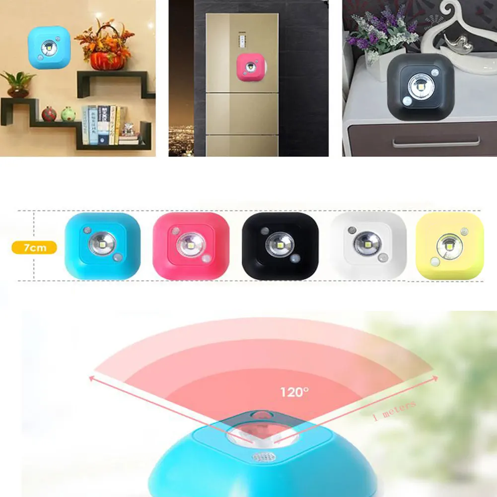 Светодиодный ночсветильник с датчиком движения 4 5 в|led motion|night light batterynight |