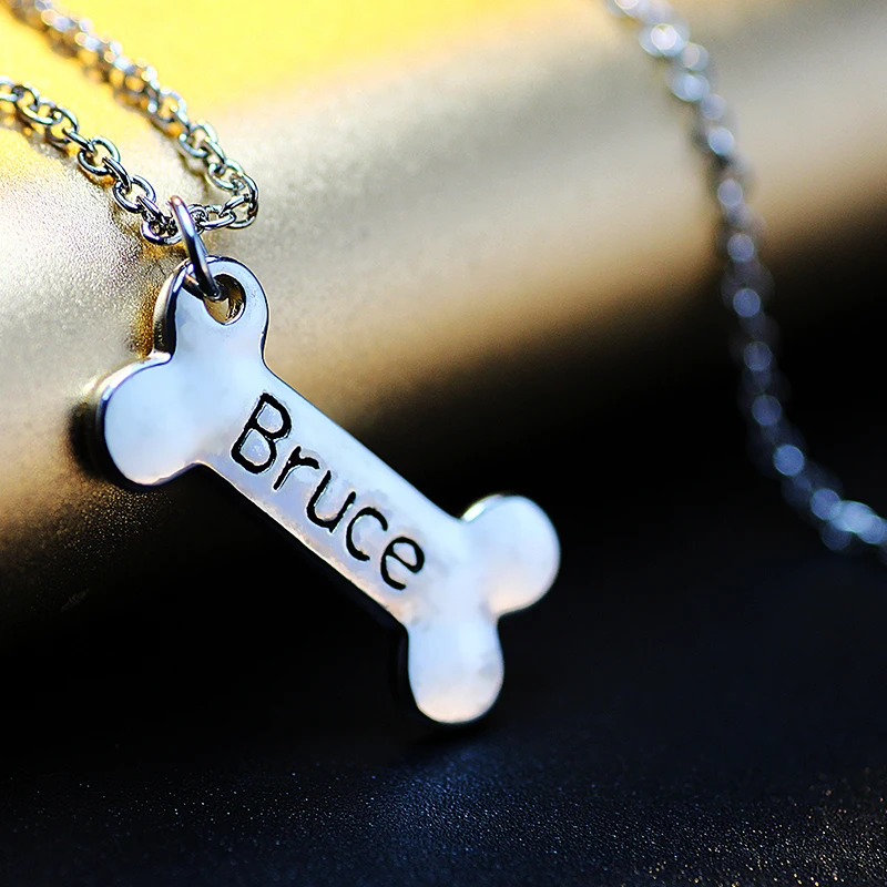 Магия ikery новинка 2016 с гравировкой Крошечная цепочка буквенным принтом ожерелье