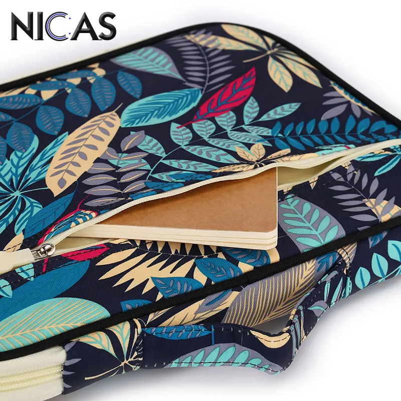 NICAS Multifunction BOHO Style Oxford Cloth Pencil Bag For Pens Notebooks iPad Computer School Portable Stationery F170901b | Канцтовары
