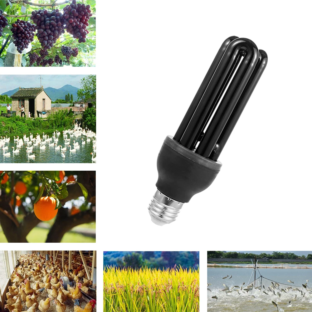 20 Вт 30 Вт 40 Вт E27 Luce UV Lampadina AC220V Dritto A Basso Consumo Energy Fluorescente A ragi Uv Luce Nera CFL Violet Lampa