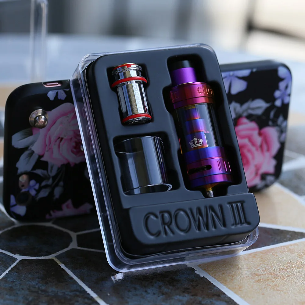 Оригинальный Uwell Crown III атомайзер 5 мл Емкость электронной сигареты диаметр 24 мм