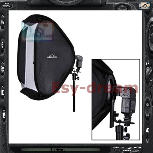 40*40 квадратный складной софтбокс для фотостудии Canon Nikon Metz Nissin Yongnuo Flash Speedlite PS104 |