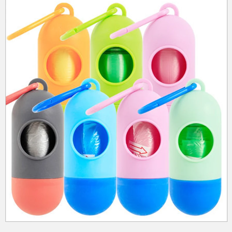 

1 pcs Pet Pooper Bags Dog Material dispenser Waste Bags with Poop Bag Dispenser Pets Garbage Cleaning supplies multiple colour