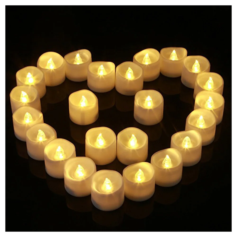 12 шт. яркий мерцающий беспламенный светодиодный светильник для чая