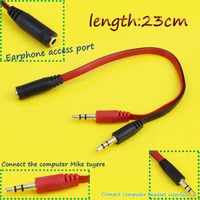 jcd mobile phone headset to switch laptop adapter 3 5 mm to 2x3 5 mm american standard headset to computer