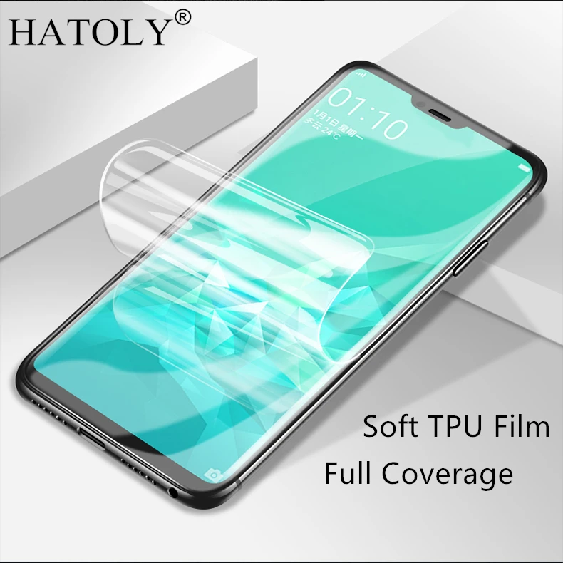 Мягкая нано пленка из ТПУ защитная для OPPO F7 полное покрытие F 7 CPH1819 CPH1821 не