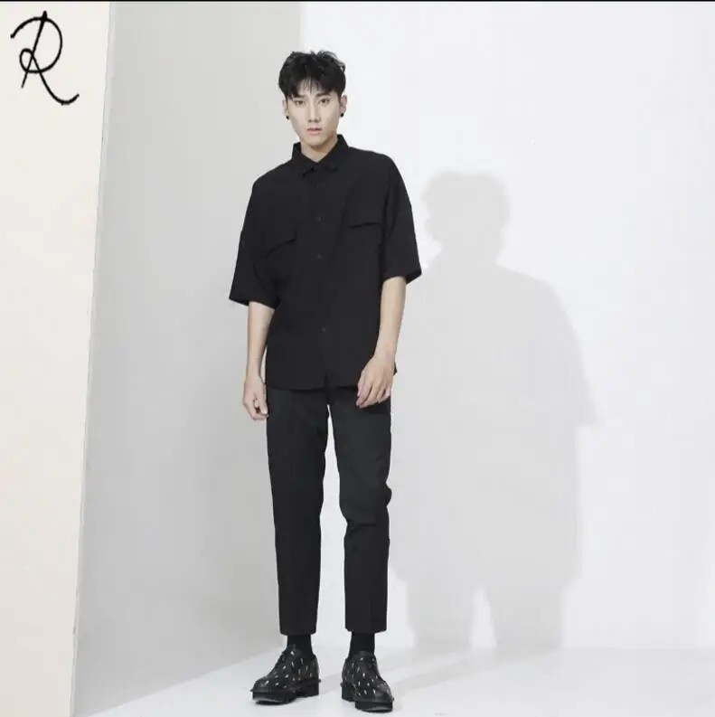 S 5XL 2018 новая одежда для мальчиков модные Gd Dj стилист певица личности карман