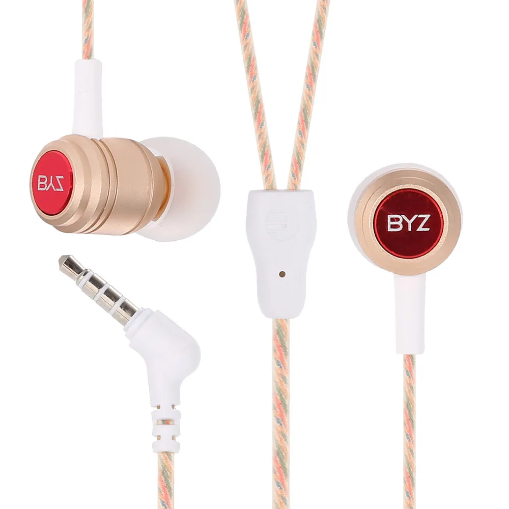 Оформление BYZ SM483S 3 5 мм штекер вкладыши стерео HiFi музыкальные наушники OPC Материал