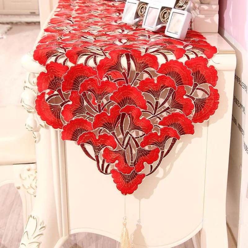 Новая дизайнерская элегантная Цветочная вышитая скатерть vezon Декоративная с