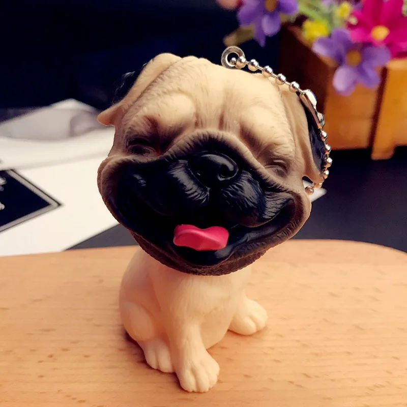 Новые модные брелки Kawaii rabbi Mini dog брелок кольцо аниме креативный Шарм для женщин и
