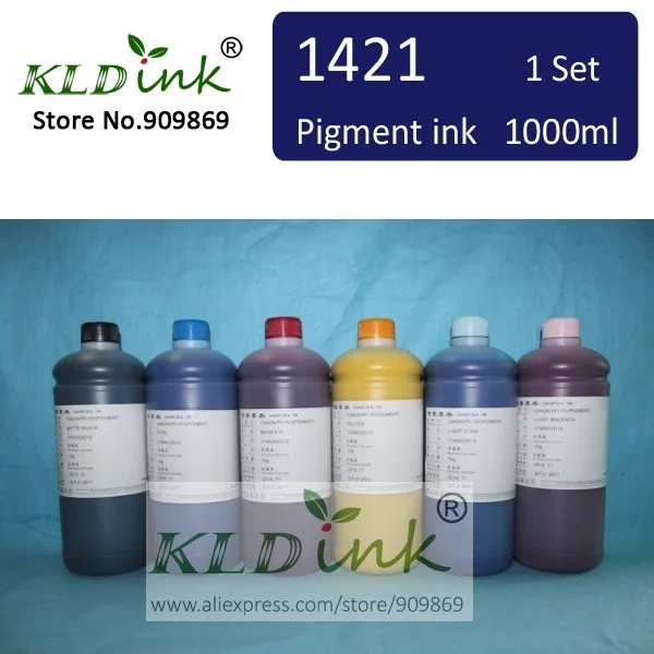 

[Телефон] 6 шт. x 1000 мл, совместимые фотообои BCI1421 BCI1441, пигментные чернила для Широкоформатного Принтера W8200 W8400