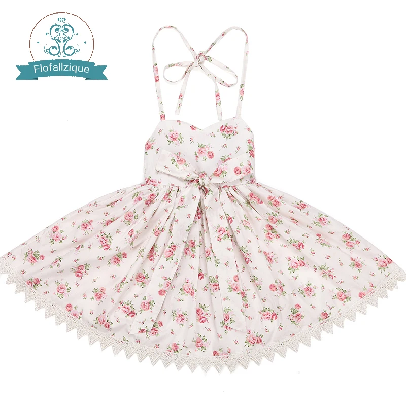 

Flofallzique/платья для маленьких девочек; Коллекция 2022 года; Сезон лето; Детские вечерние платья принцессы с цветочным рисунком и бантом; Одежда ...