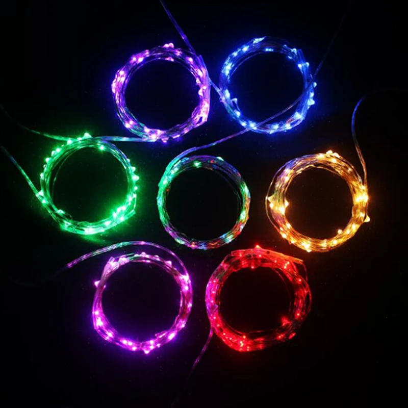 LED String Lights Christmas Indoor Fairy garland Outdoor Home For Wedding/Party/Curtain/Garden Decoration 5M 50Led | Лампы и освещение