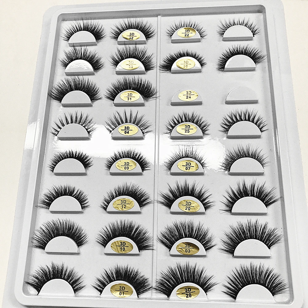 Все для наращивания ресниц 3D норковые полоски ручной работы Искусственные