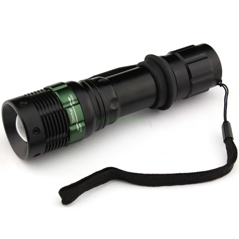 Фонарик светодиодный водонепроницаемый с держателем 3000 люмен Q5|3 mode|lumen zoomable creecree