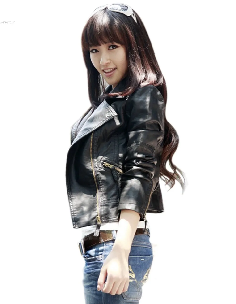 Женские кожаные блейзеры куртка пальто 2018 новая мода Осень-зима черное на молнии