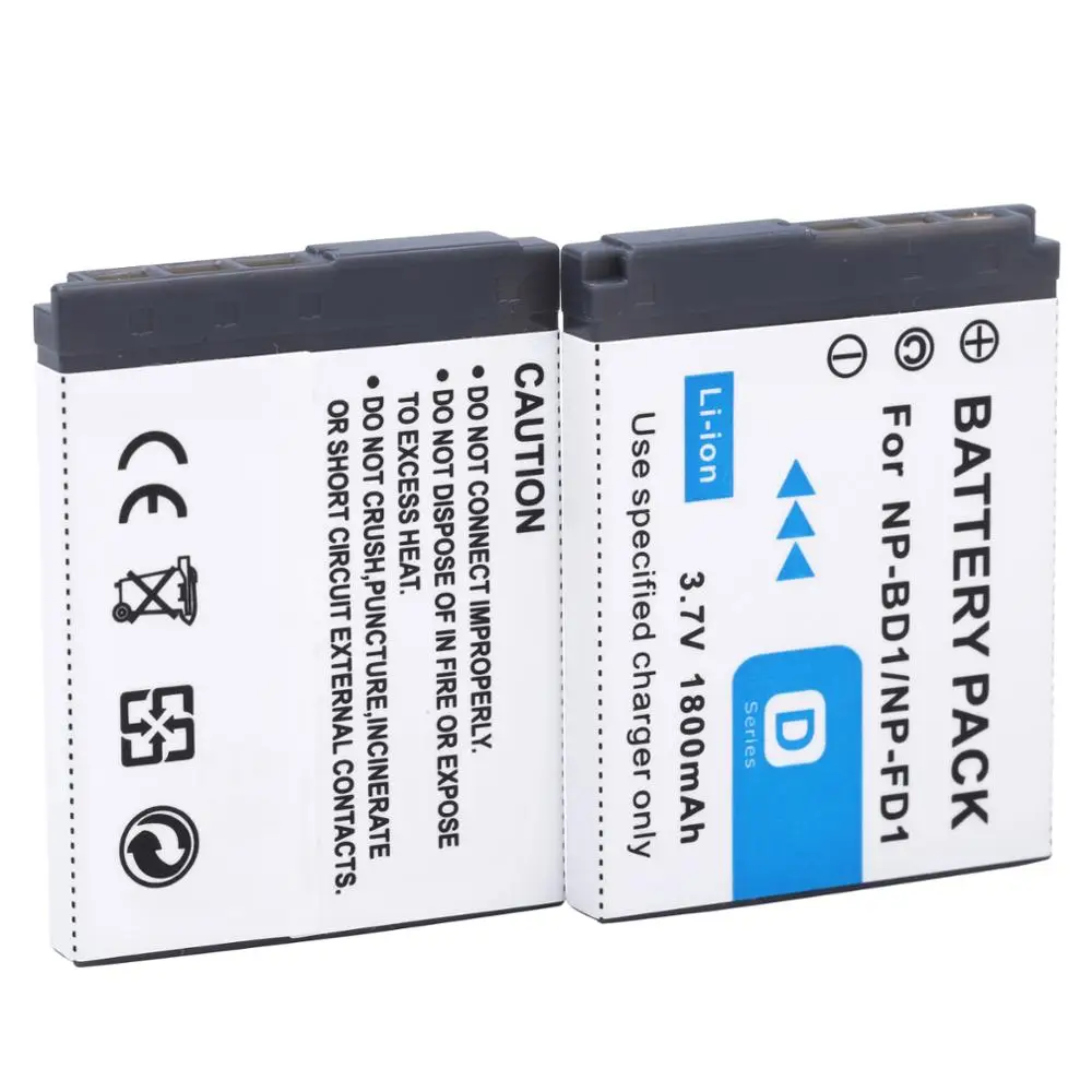 Аккумулятор и зарядное устройство для SONY Cyber-Shot NP-BD1 DSC-T700H DSC-T900 DSC-T900B/B DSC-T2/G DSC-T2/P