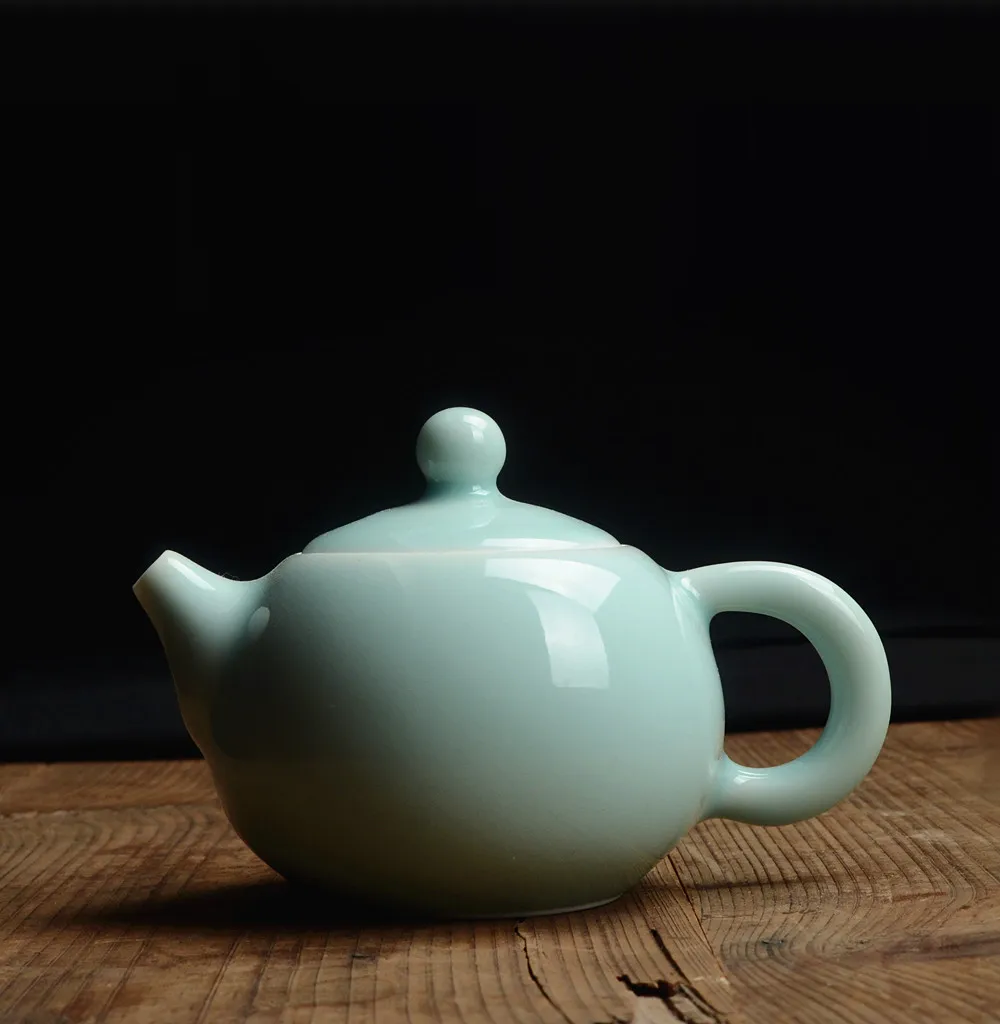 Longquan celadon маленький чайник глазурь с трещинами для льда керамический чайный кунг