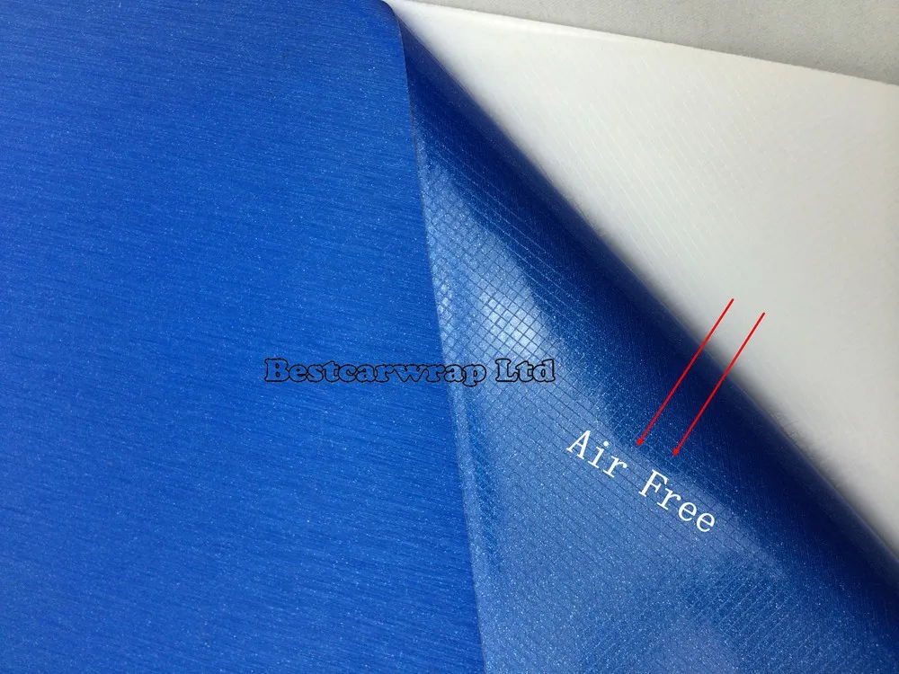 Синяя матовая алюминиевая виниловая обертка для автомобиля металлическая синяя