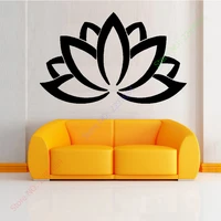 wall vinyl sticker wall decal home decor lotus sign yoga yin yang indian buddha ganesh size 56x90cm