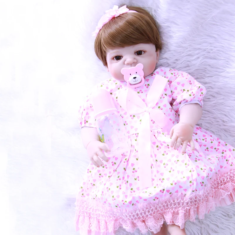 Кукла Reborn NPKCOLLECTION 55 см силиконовая мягкая кукла Bjd для девочек| |