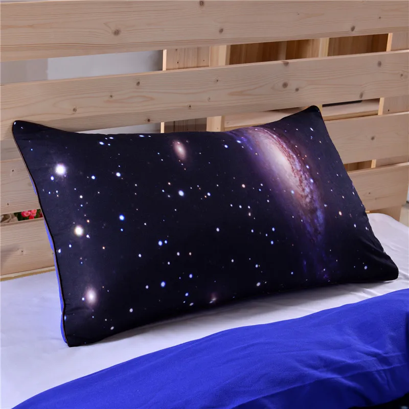 Комплект постельного белья BeddingOutlet с 3D Galaxy принтом Earth Moon великолепный