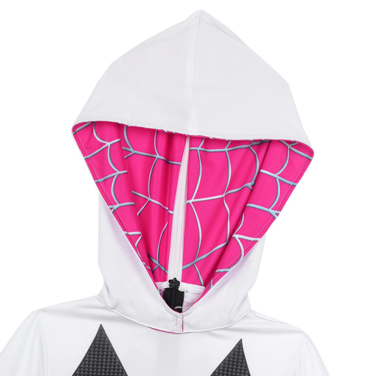 Детский костюм паук Гвен Стэйси Zentai Человек с 3D принтом для Хэллоуина косплей