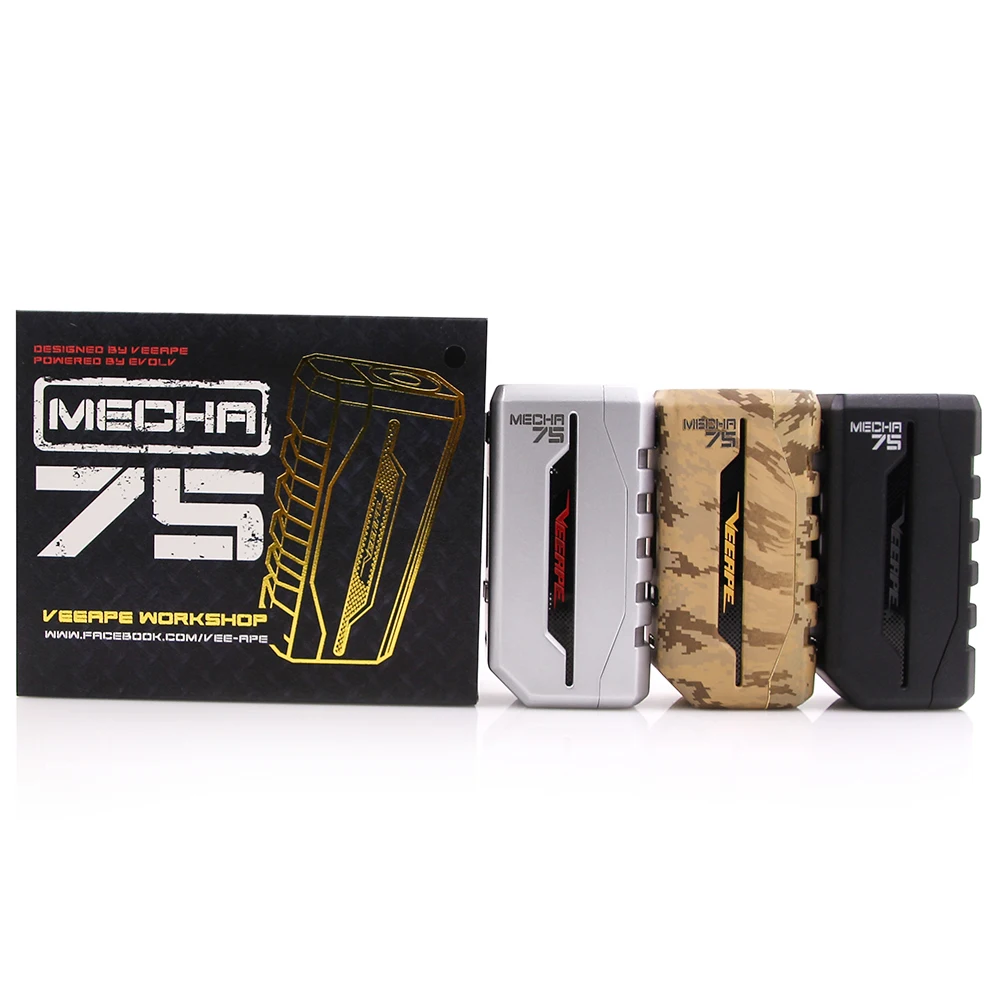 Оригинальный VeeApe MECHA DNA 75 Вт коробка мод Evolv чип Vape TC-SS/TC-NI/TC-TI электронные сигареты