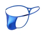 Сексуальное нижнее белье для геев, мужские стринги из искусственной кожи, g-стринги, мужское нижнее белье, Однотонные трусы с низкой талией, u-образные трусы, Cueca masculina S-XL