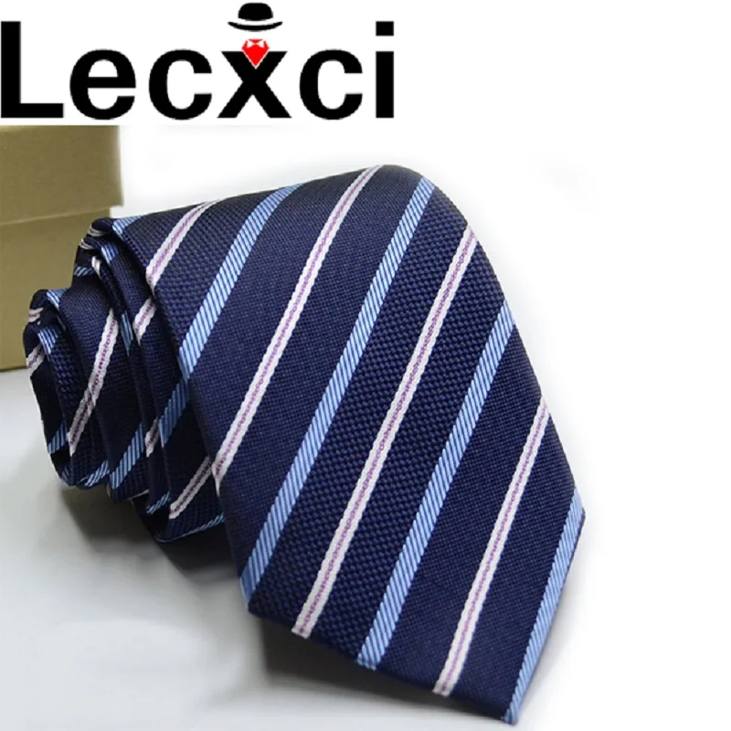 Lecxci классические иглы для мужчин s галстук 8 см Полосатый шейный плед и Бизнес