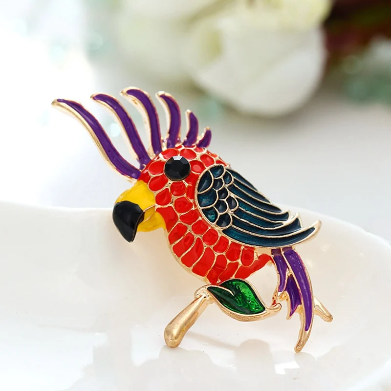 Новый симпатичный эмаль красочные Bird Броши для Для женщин Мода Дизайн животных