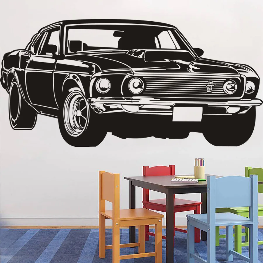 Классические настенные стикеры Shelby GT Ford Mustang Muscle Racing Car виниловые наклейки для
