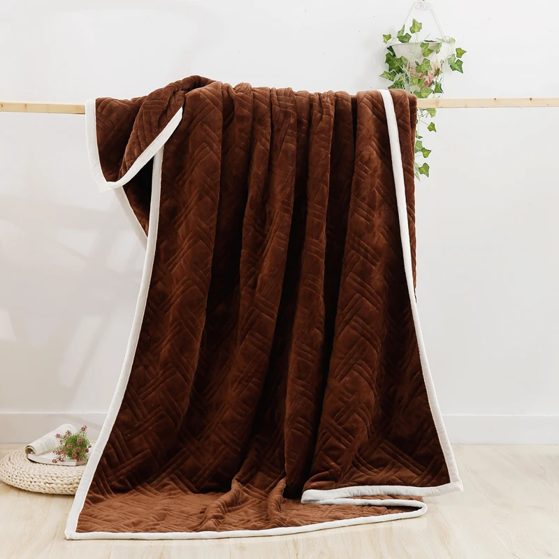 

Hot Sale Flannel Blankets gray white Blanket Manta Fleece Blanket Sofa/Bed/Plane Travel Plaids Bedding Set 150x200cm
