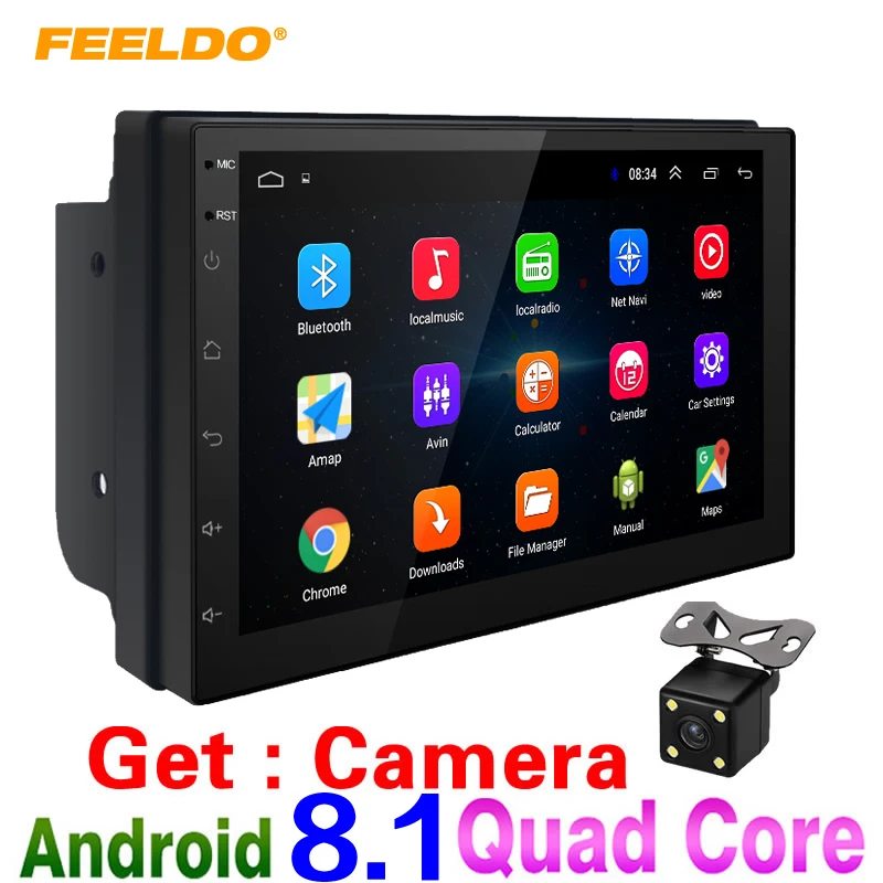 Автомобильный мультимедийный плеер FEELDO 7 &quot ультра тонкий Android 8 1