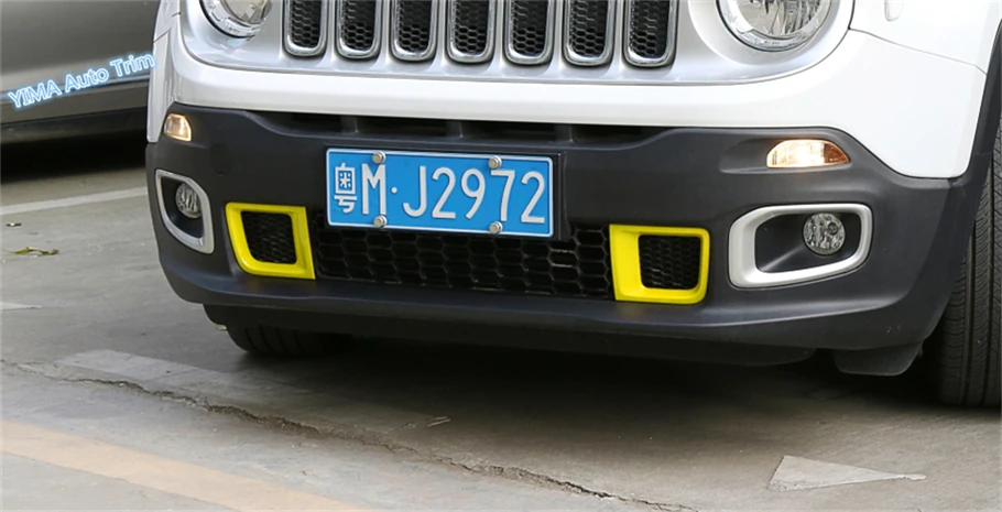 Lapetus 6 цветов для Jeep Renegade 2015 2016 2017 2018 ABS Авто Стайлинг Передняя головка бампер