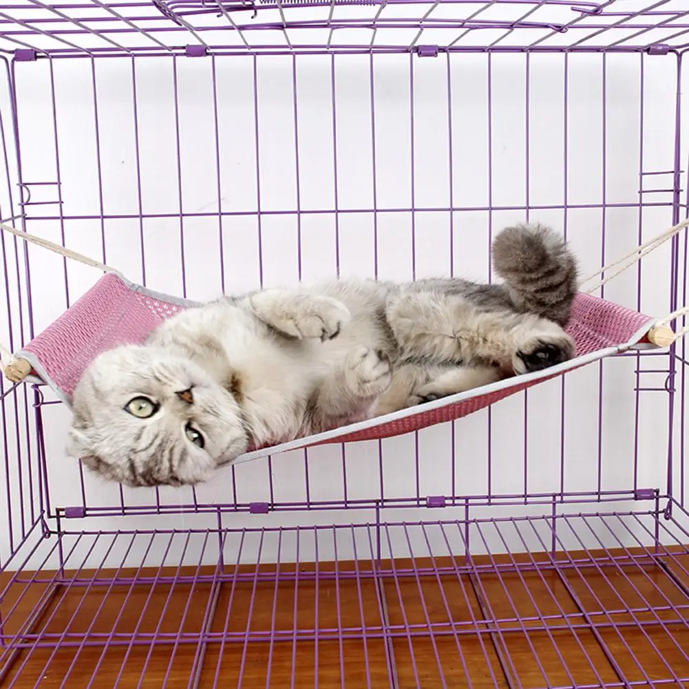 Cat Bed Hammock Pet Cage Breathable Hanging For Puppy Rabbit Other Small Animals Comfortable New | Дом и сад
