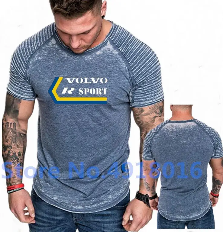 Спортивная футболка с принтом Volvo R футболки короткими рукавами для мальчиков