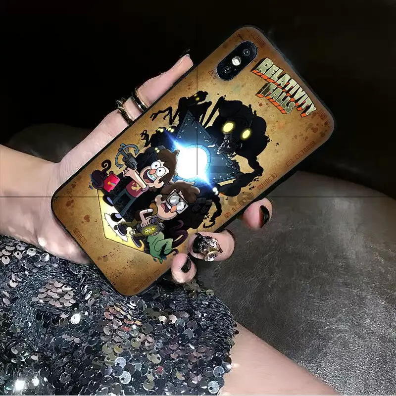 Babaite Гравити Фолз СЕМЬЯ DIY печать рисунок чехол для телефона крышка оболочка для iPhone 5 5Sx 6 7 7plus 8 8Plus X XS MAX XR - Цвет: A16