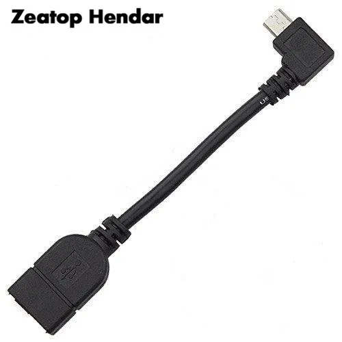 1 шт. Micro USB штекер гнездо хост адаптер OTG кабель 90 градусов Кабельный разъем|usb cable