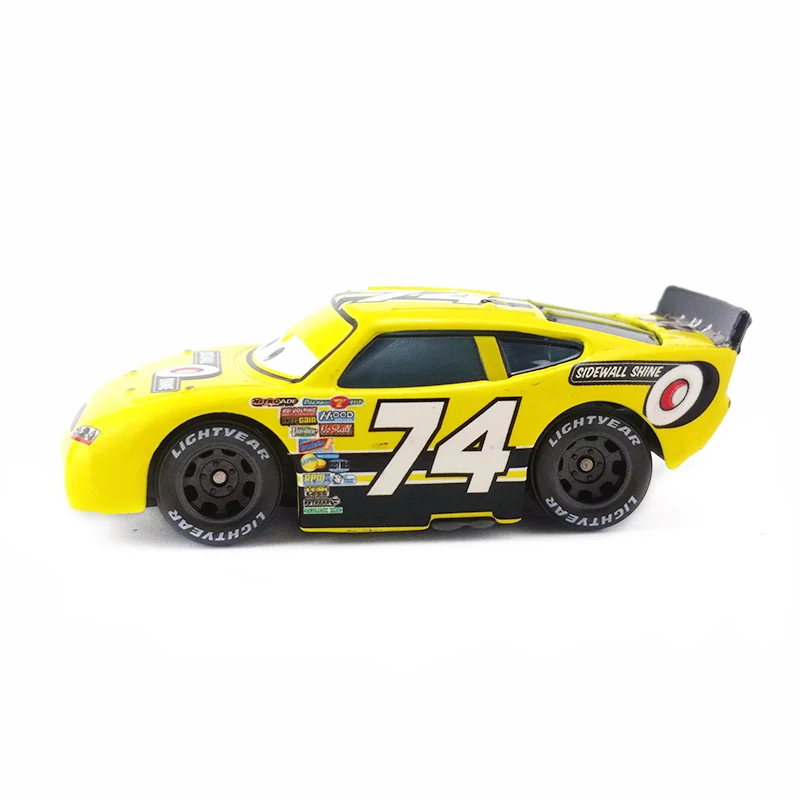 Disney Pixar Cars No.74 металлическая боковая панель литье под давлением игрушечный