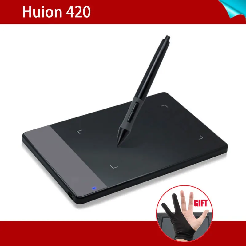 Portable Original HUION 420 Digital Graphic Tablets Drawing Tablet Board USB Interface Pad Panel With Pen | Компьютеры и офис