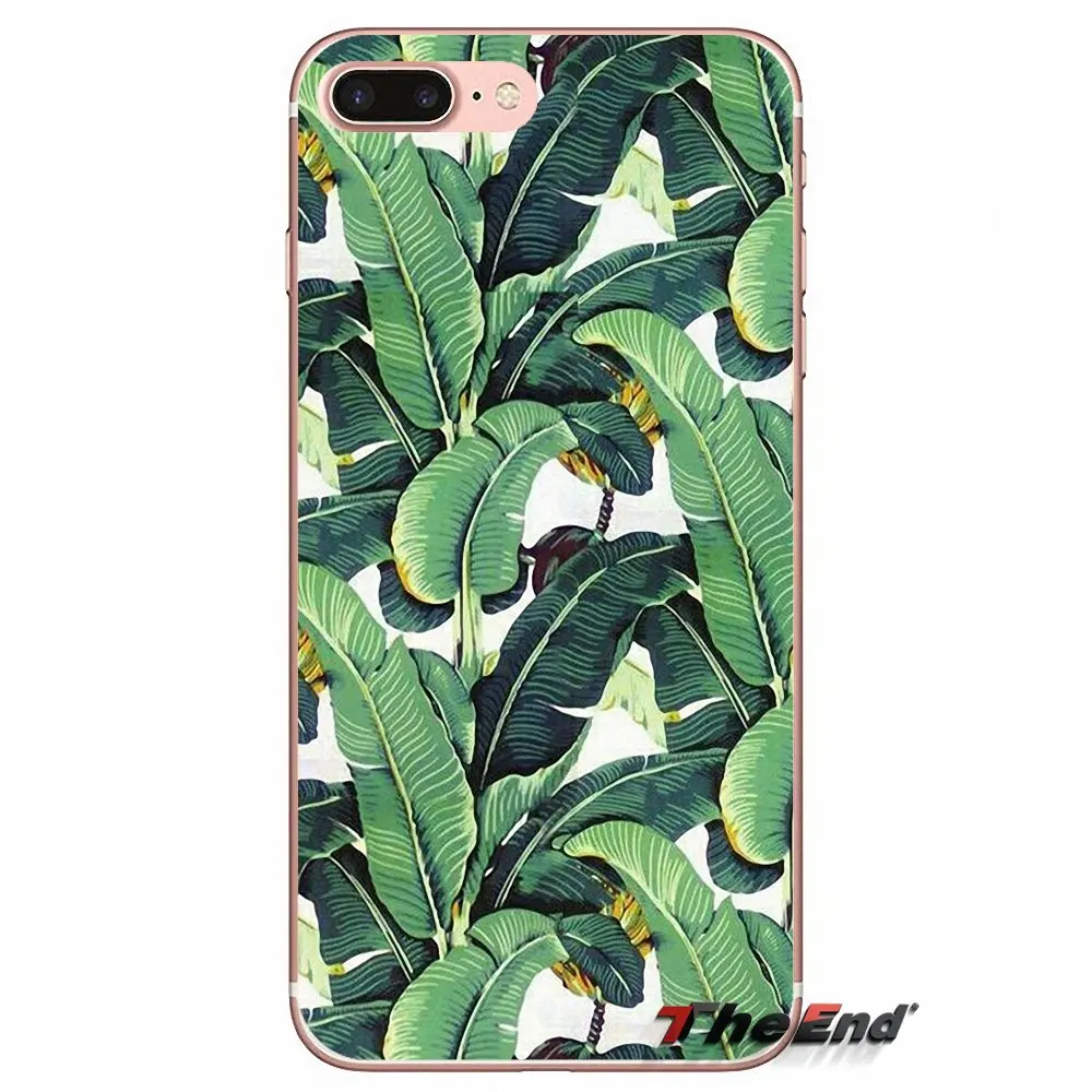 Мягкие прозрачные чехлы для HTC U11 One M7 M8 A9 M10 E9 Desire 630 530 626 628 816 820 Motorola G G2 G3 banana leaf tree |